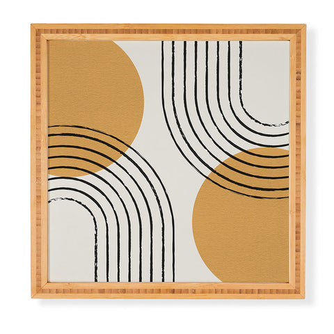 MoonlightPrint Sun Arch Double Gold Framed Wall Art