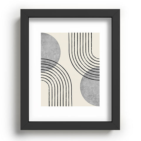 MoonlightPrint Sun Arch Double Grey Recessed Framing Rectangle