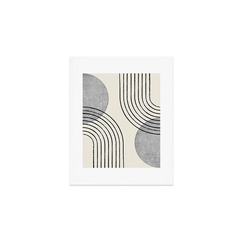MoonlightPrint Sun Arch Double Grey Art Print