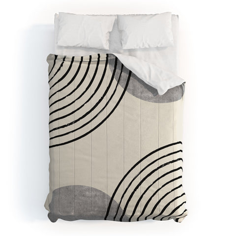 MoonlightPrint Sun Arch Double Grey Comforter