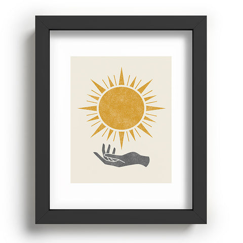 MoonlightPrint Sunburst Hand Recessed Framing Rectangle