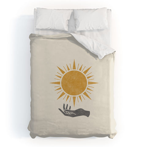 MoonlightPrint Sunburst Hand Duvet Cover