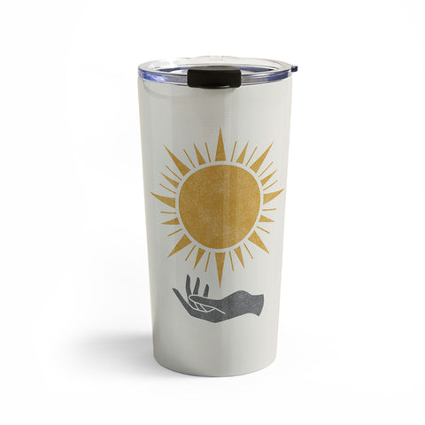 MoonlightPrint Sunburst Hand Travel Mug