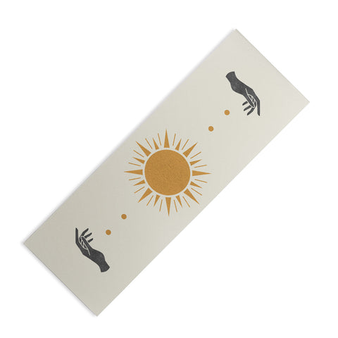 MoonlightPrint Sunburst Hand Yoga Mat