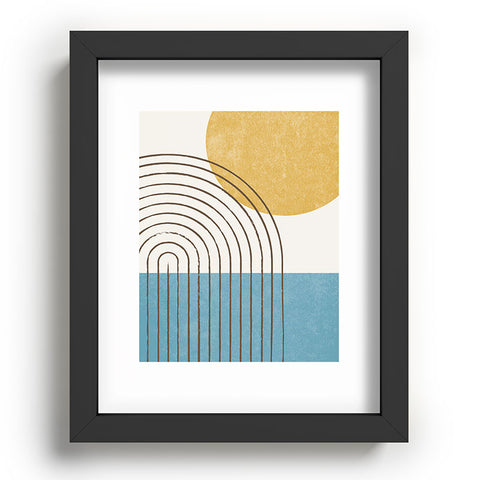 MoonlightPrint Sunny ocean Recessed Framing Rectangle