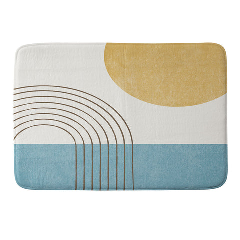 MoonlightPrint Sunny ocean Memory Foam Bath Mat