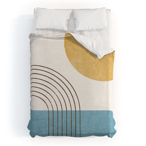 MoonlightPrint Sunny ocean Duvet Cover