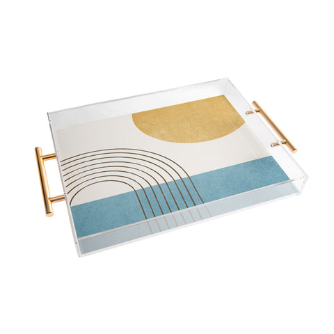 MoonlightPrint Sunny ocean Acrylic Tray
