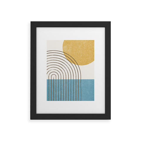 MoonlightPrint Sunny ocean Framed Art Print