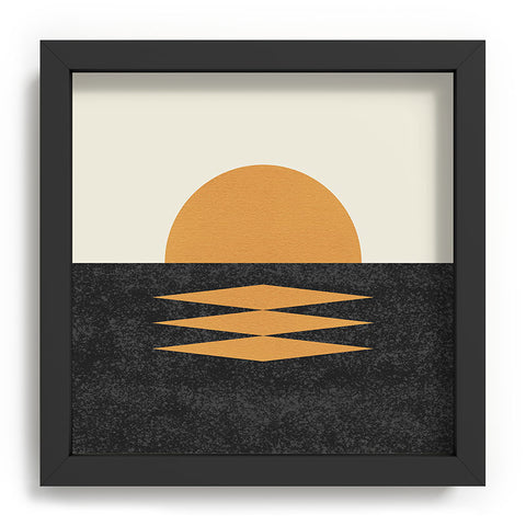 MoonlightPrint Sunset Geometric Midcentury style Recessed Framing Square