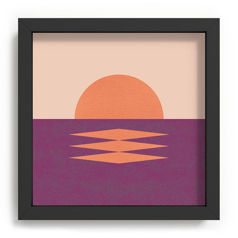 MoonlightPrint Sunset Graphic Pink Recessed Framing Square