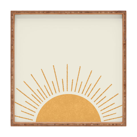 MoonlightPrint Sunshine Everywhere Square Tray