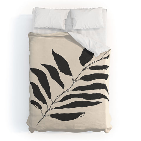 Morgan Elise Sevart breezy palm Duvet Cover
