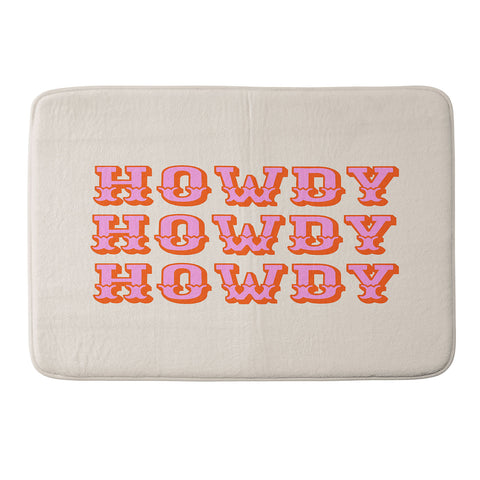 Morgan Elise Sevart howdy howdy Memory Foam Bath Mat
