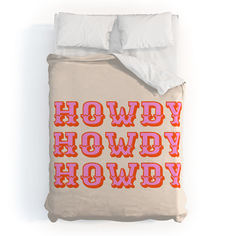 Morgan Elise Sevart howdy howdy Duvet Cover