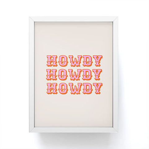 Morgan Elise Sevart howdy howdy Framed Mini Art Print