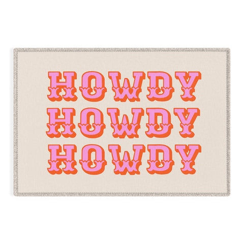 Morgan Elise Sevart howdy howdy Outdoor Rug