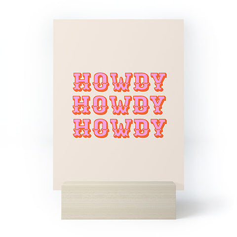 Morgan Elise Sevart howdy howdy Mini Art Print