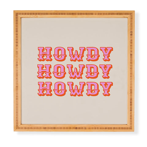 Morgan Elise Sevart howdy howdy Framed Wall Art