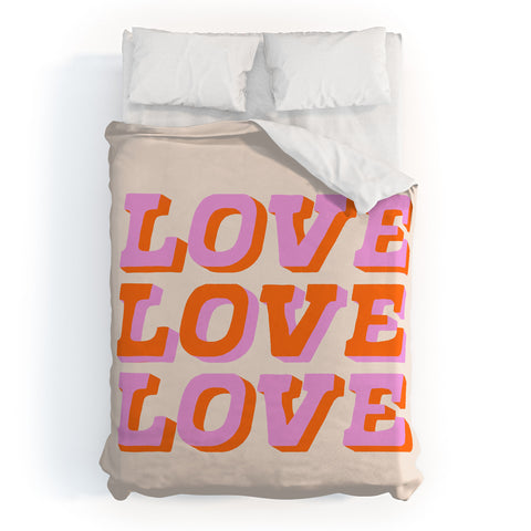 Morgan Elise Sevart much love Duvet Cover
