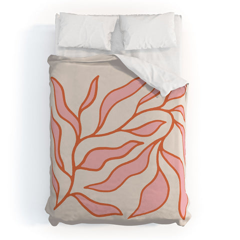 Morgan Elise Sevart sweet pea pink Duvet Cover