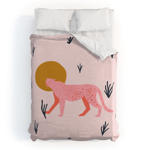 Morgan Elise Sevart trot cat Duvet Cover