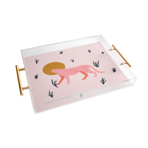 Morgan Elise Sevart trot cat Acrylic Tray