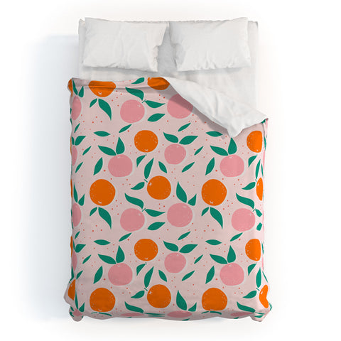 Morgan Elise Sevart vitamin C pink Duvet Cover