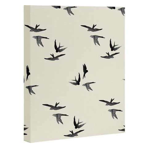 Morgan Kendall black birds Art Canvas