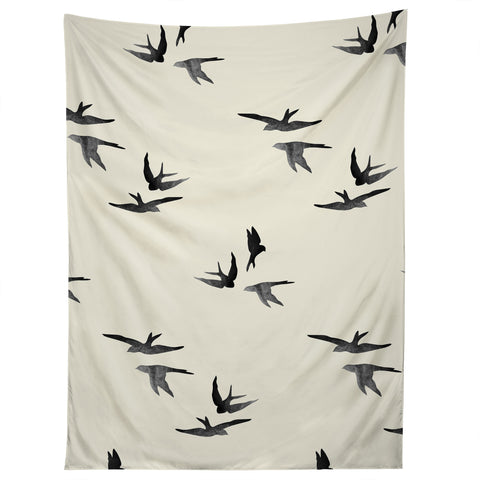 Morgan Kendall black birds Tapestry