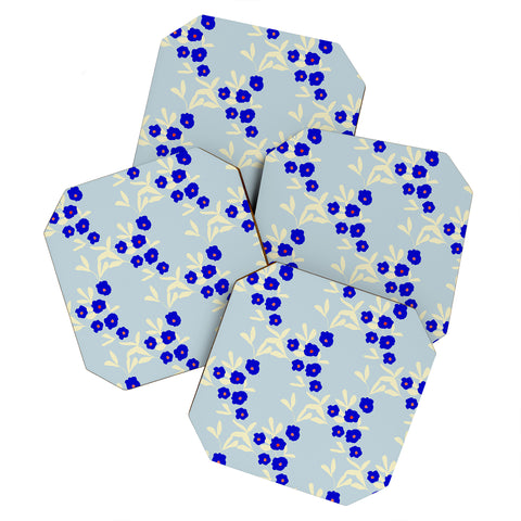 Morgan Kendall blue bells Coaster Set