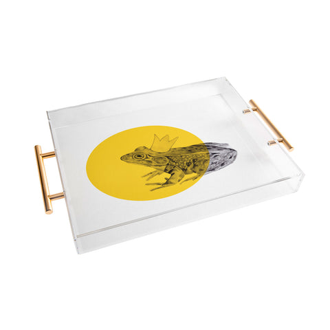 Morgan Kendall Gold Frog Prince Acrylic Tray