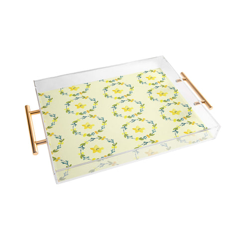 Morgan Kendall lemon lime Acrylic Tray