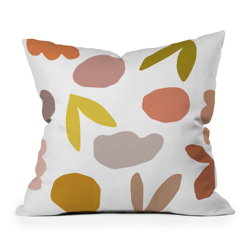 Morgan Kendall Organic Shapes Outdoor Throw Pillow