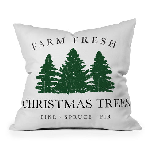 move-mtns Farm Fresh Christmas Trees I Outdoor Throw Pillow