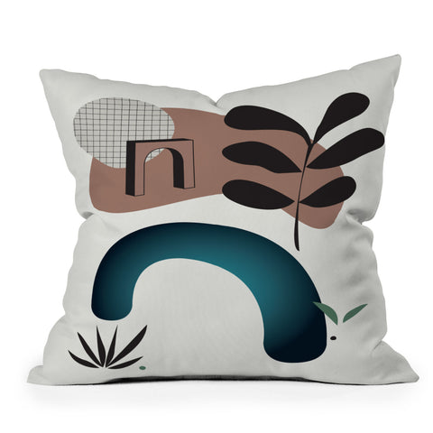 mpgmb Shape Study 8 Outdoor Throw Pillow