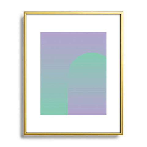mrkttnr Gradient Poster III Metal Framed Art Print