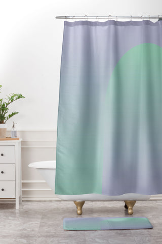 mrkttnr Gradient Poster III Shower Curtain And Mat