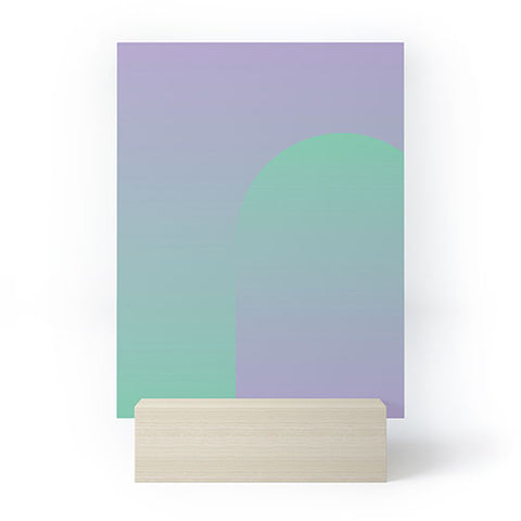 mrkttnr Gradient Poster III Mini Art Print