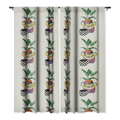 MsGonzalez A house plant Still life Blackout Window Curtain