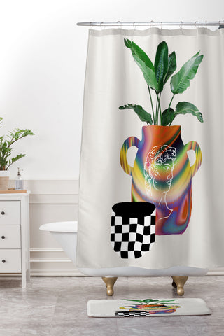 MsGonzalez A house plant Still life Shower Curtain And Mat