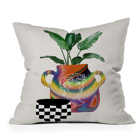 MsGonzalez A house plant Still life Throw Pillow