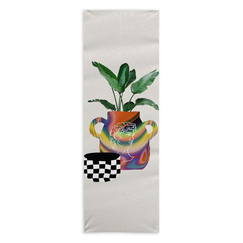 MsGonzalez A house plant Still life Yoga Towel