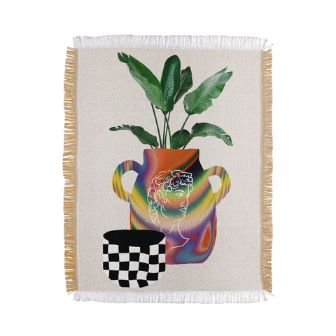 MsGonzalez A house plant Still life Throw Blanket