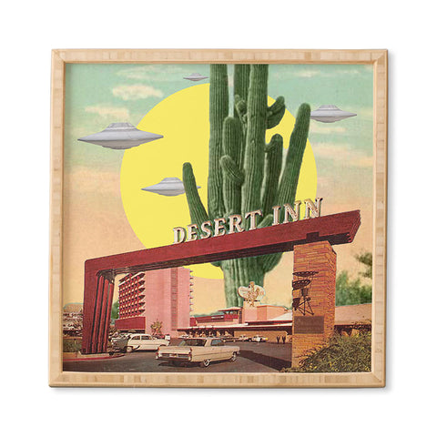 MsGonzalez Desert Inn UFO Framed Wall Art