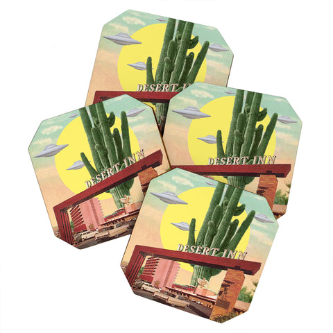 MsGonzalez Desert Inn UFO Coaster Set