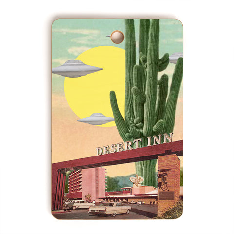 MsGonzalez Desert Inn UFO Cutting Board Rectangle