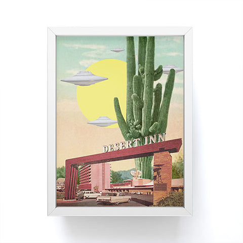 MsGonzalez Desert Inn UFO Framed Mini Art Print