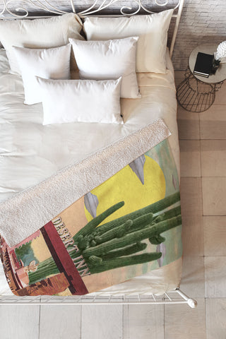 MsGonzalez Desert Inn UFO Fleece Throw Blanket