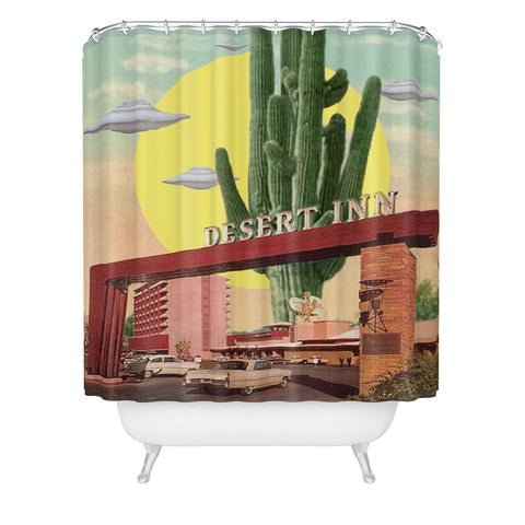 MsGonzalez Desert Inn UFO Shower Curtain